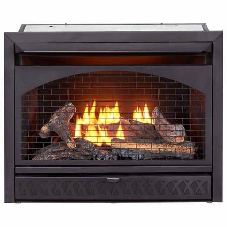Procom 29In. Ventless Gas Dual Fuel Fireplace Insert - 26,000 Btu, T-Stat C FBNSD28T